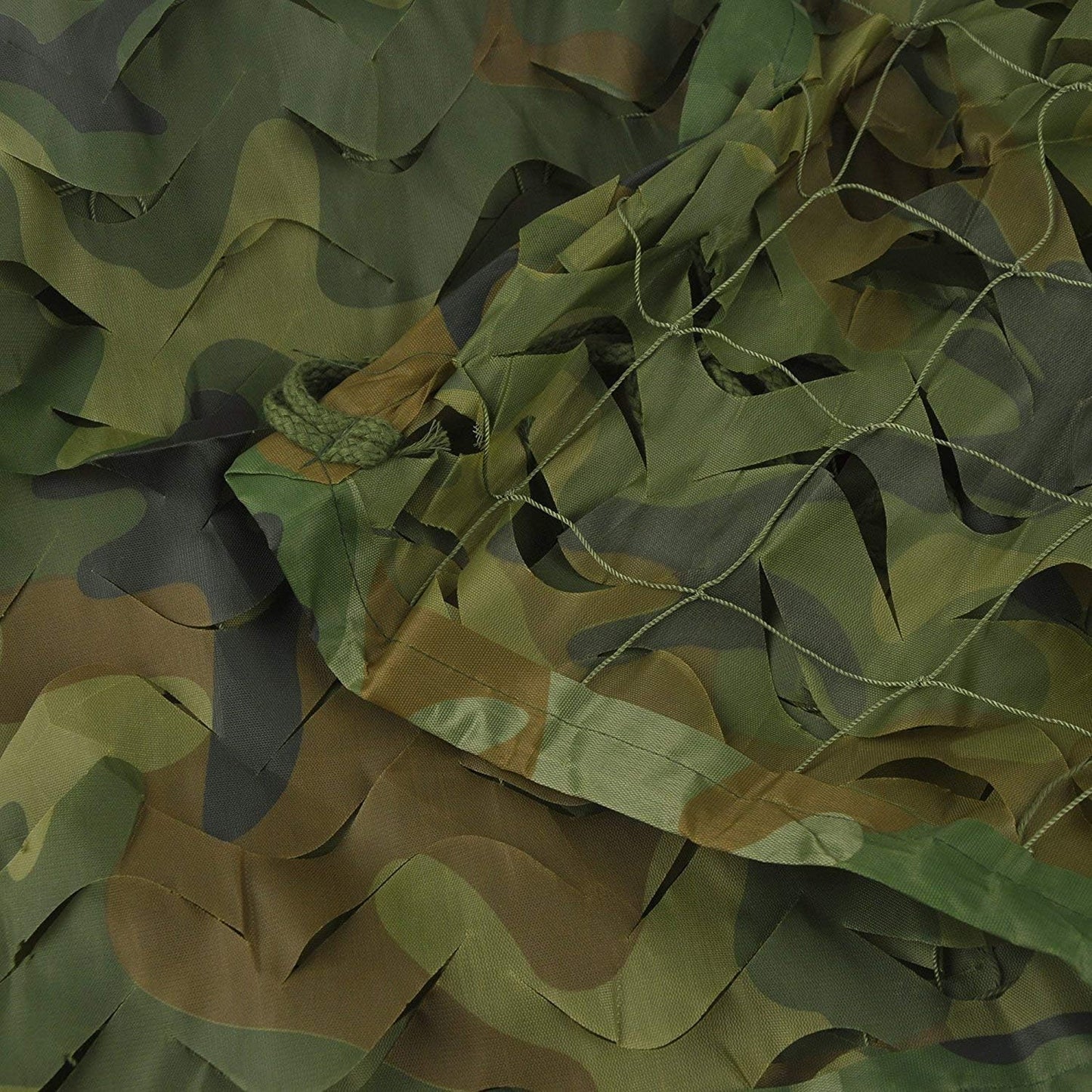 HYOUT Camo Netting Camouflage Net Bulk Roll for Hunting Blinds Ghillie Sunshade, Camping, Military Party Decoration, Woodland 6.5x6.5ft