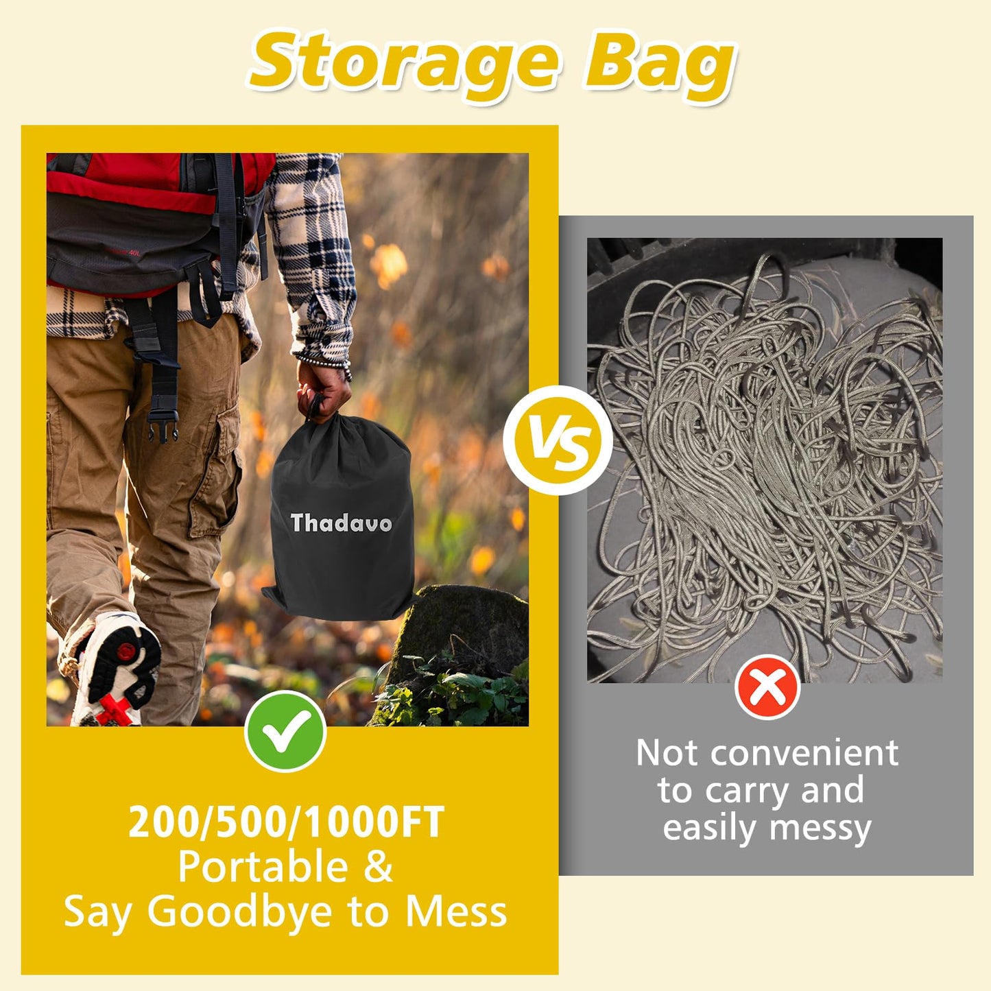 Thadavo Reflective Paracord Rope 850Ib, 50/100/200/500/1000ft 4MM 11 Strand para Cords Lanyard Utility Parachute Cord for Tent Camping Hiking Fishing Survival Clothesline DIY Projects, Black 50FT