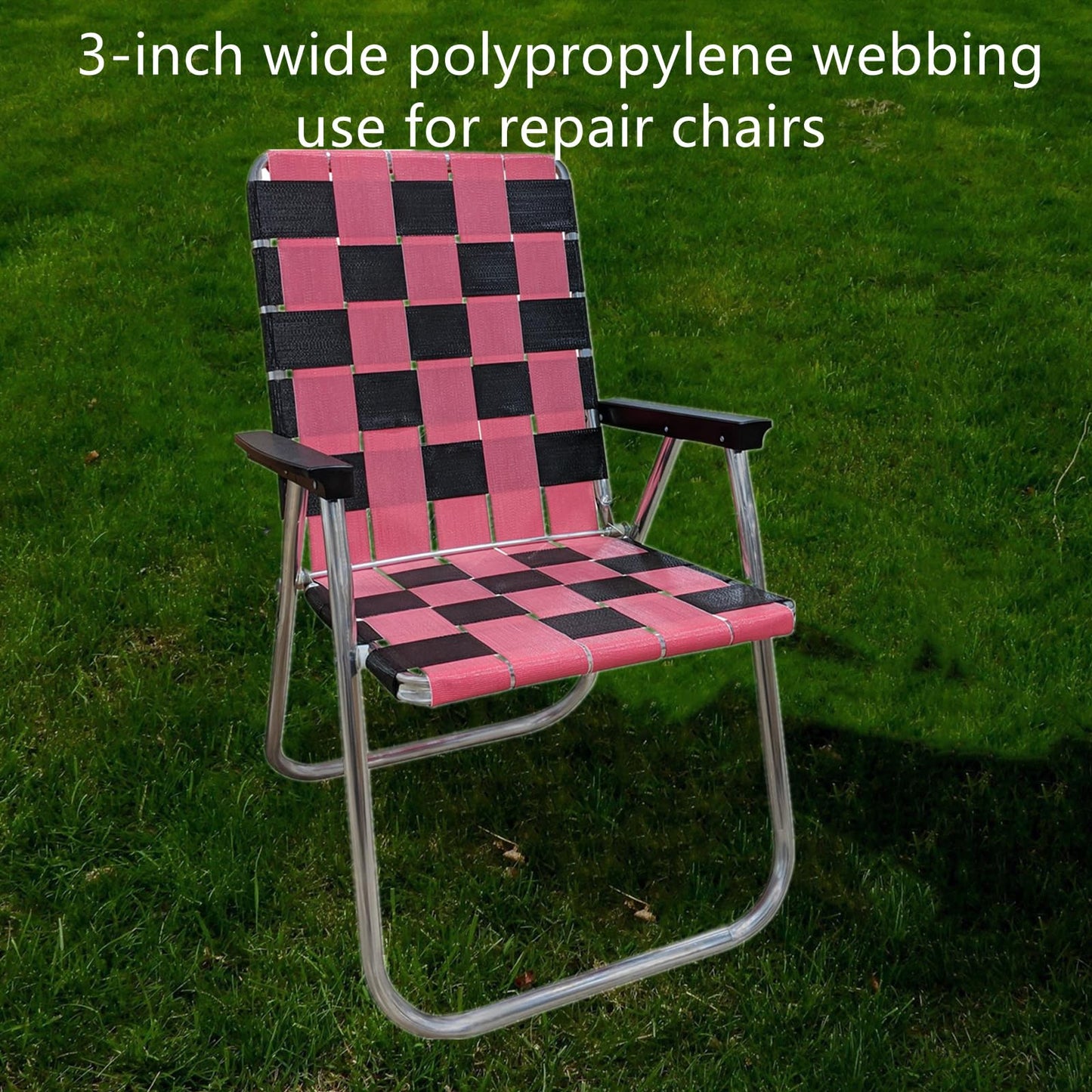 3 inch Webbing Strap for Lawn Chairs, 3" Olive Green Heavy Duty Polypropylene Webbing, 10 Yard