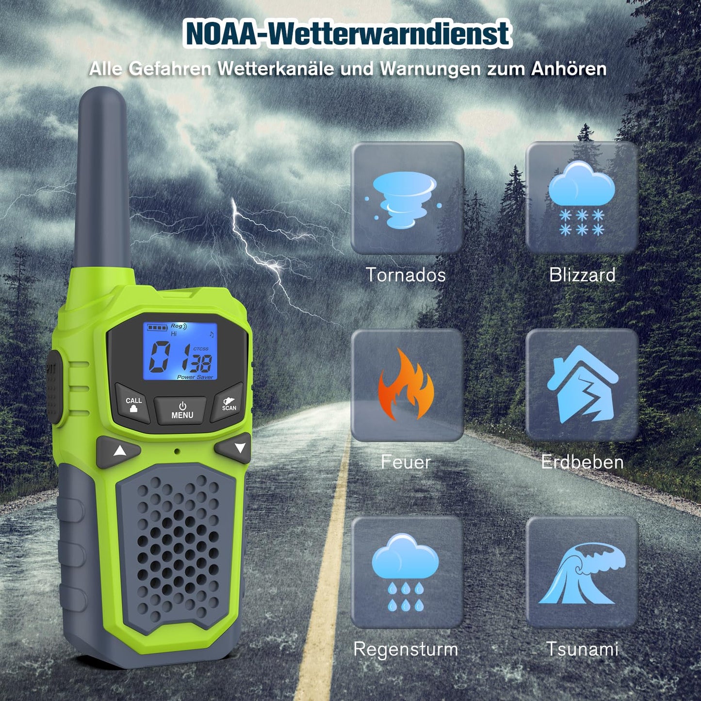 Walkie Talkies for Kids,Long Range 2 Way Radio 22CH VOX,Birthday Gift,Family Walkie Talkie for Camping Hiking Indoor Outdoor，Toys Gifts for 6-12 Years Old Boys Girls（No Batteries）