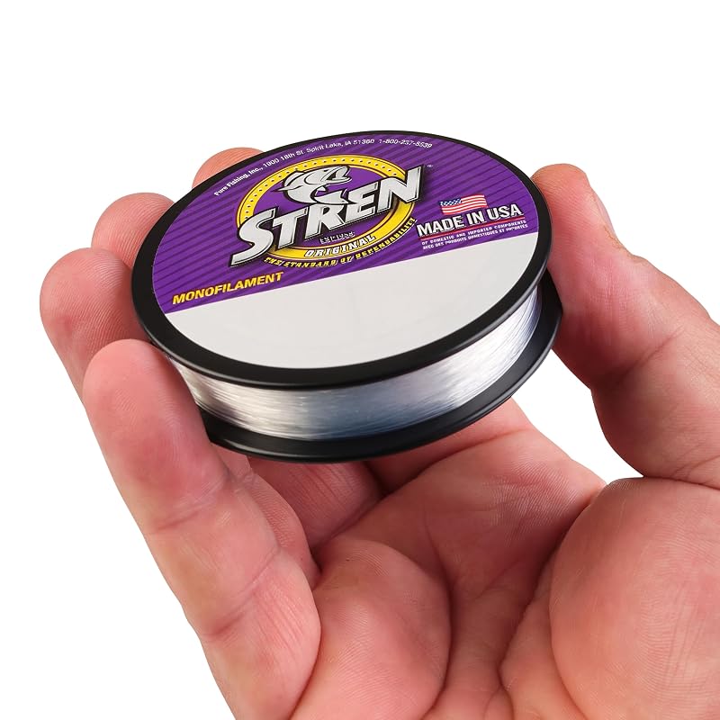 Stren Original Monofilament Fishing Line - 6 lb (2.7 kg) 0.009in Clear/Blue Fluorescent 100 yd Variation