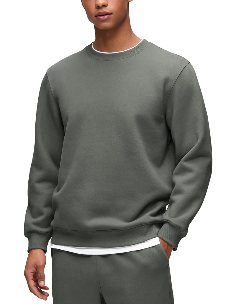 CRZ YOGA Fleece Lined Sweatshirt - Grey Sage, X-Large