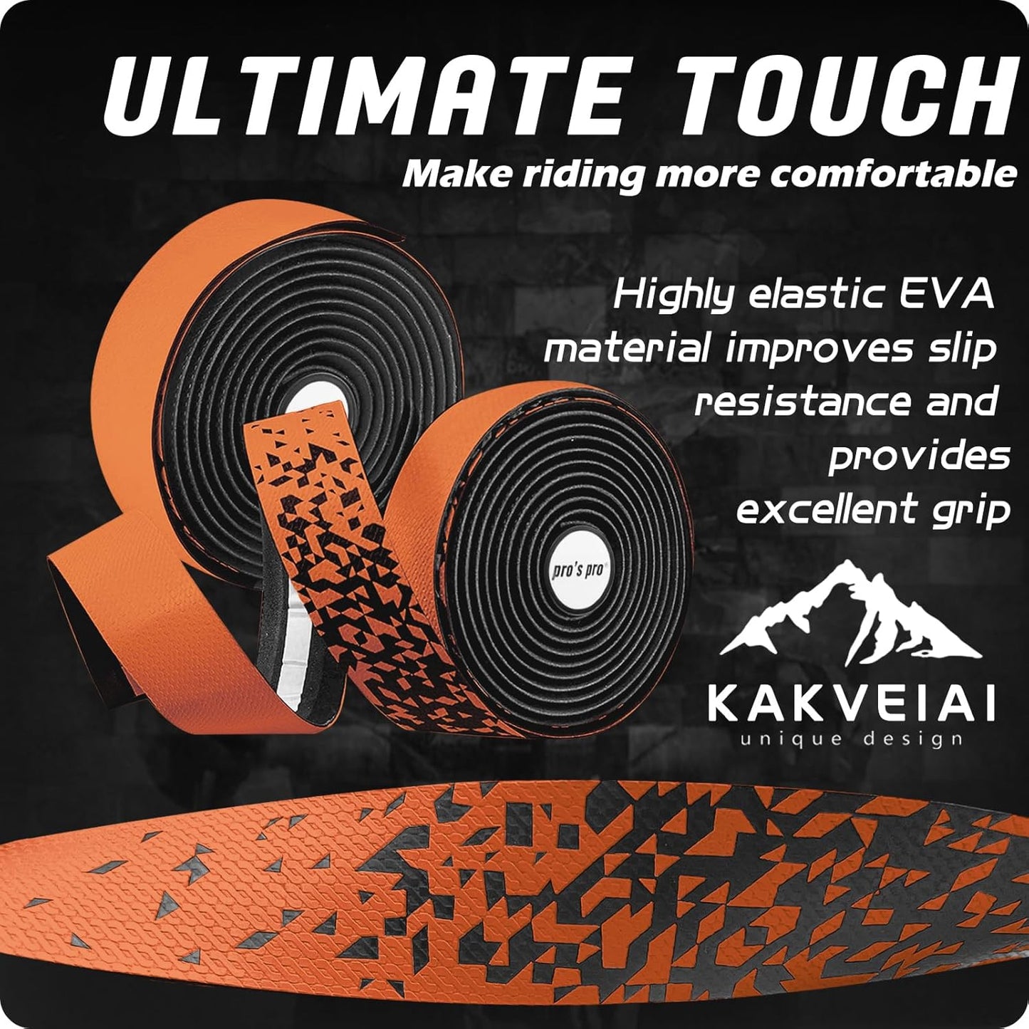 2pcs Bicycle Bar Tape, Bike Handlebar Tape, Road Bicycle Handlebar Tape, Cycling Grip Tape, with 4pcs Handlebar End Plugs, Soft Comfortable, Wear Resistant, Black