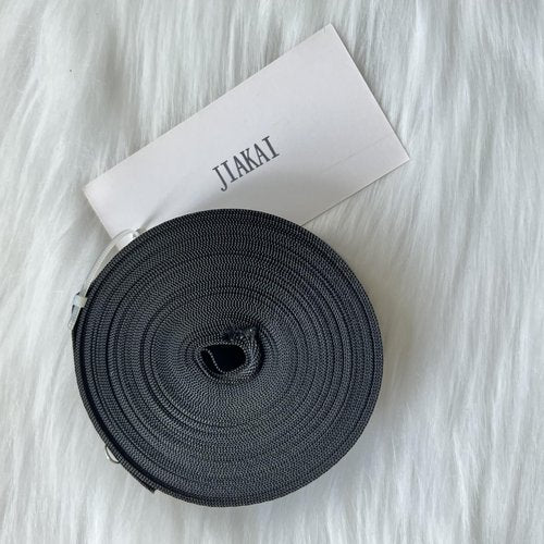 JIAKAI 1 Inch Wide 10 Yards Nylon Heavy Duty Webbing Strap，Polypropylene Heavy Straps for Bags, Hammocks, Outdoor Climbing and DIY Making Luggage Strap, Pet Collar, Backpack Repairing（Black）