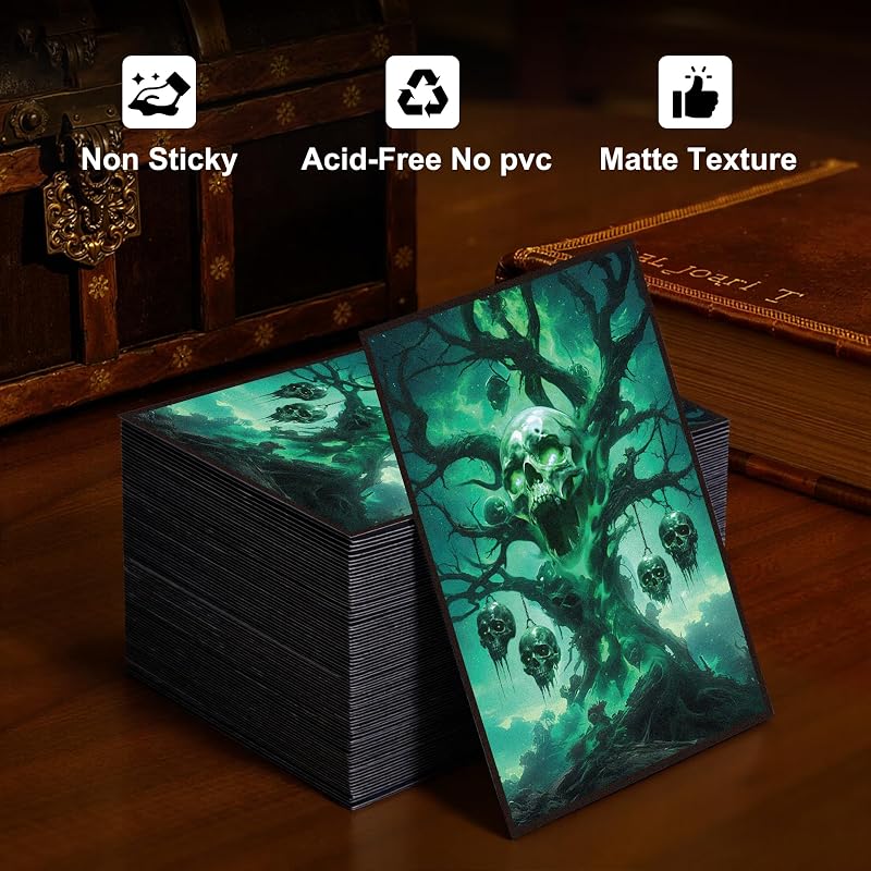 Kabinka MTG Card Sleeves - 100 Standard Size Pack, Skull Tree Variation
