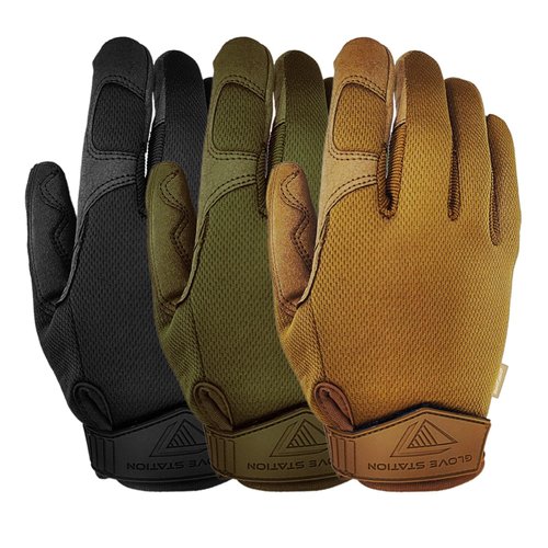 Glove Station Tactical Gloves, 3-Pack Bundle – Tactical Gear for Men & Women, Airsoft and Paintball Gear for Outdoor Sports, Motorcycle Gloves for Riding, Patrol, and Combat Training