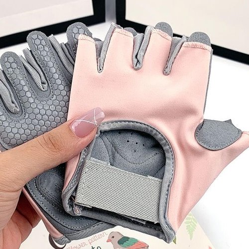 Sport Weight Lifting Gloves for Men and Women, Full Palm Protection Wrist Wraps,Workout Gloves for Gym, Dumbbell, Fitness, Weightlifting, Climbing, Cycling(Pink,M)