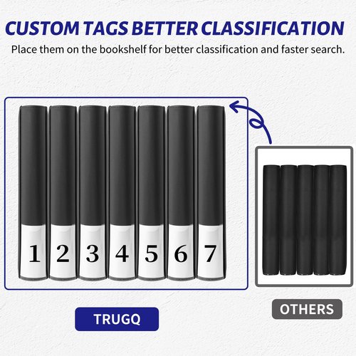 TRUGQ Toploader Binder Holds 324 Toploaders | 20 Toploaders |Waterproof PU Leather + Anti-Yellowing PP Inserts | Ridge Tab Sorting Portable top loader binder for cards (For Sports/Game Cards)