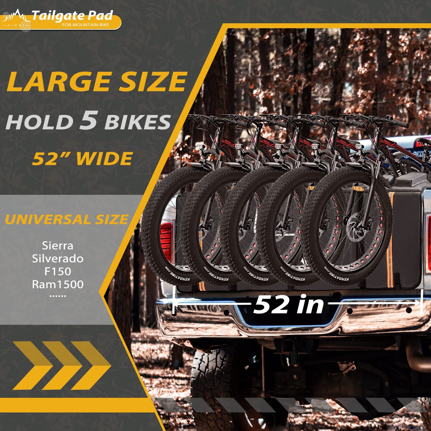 GoHimal Tailgate Pad Pro for Mountain Bike