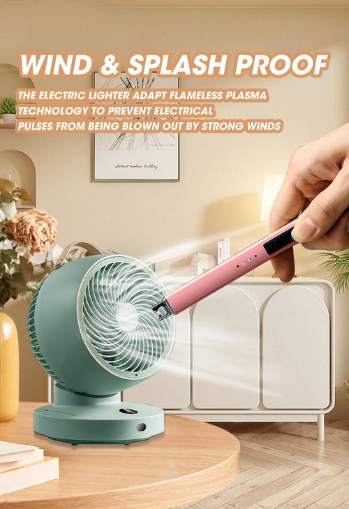MEIRUBY Lighter Electric Candle Lighter, Birthday for Mom from Daughter Son, Gifts for Mom Women Men Wife Sister, Rechargeable USB Arc Lighters for Candle Camping BBQ