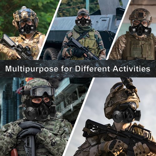 Airsoft Mask, M04 Airsoft Protective Gas Mask, Full Face Eye Protection Skull Mask with Adjustable Strap for Tactical BB Outdoor Sport Game CS Shooting Movie, Cosplay Costume, Halloween Masquerade