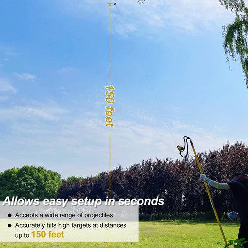 TGrasol Sling Shot Arborist Equipment Throwline Launcher Starter Kit High-Accuracy Tree Trimming & Line Placement