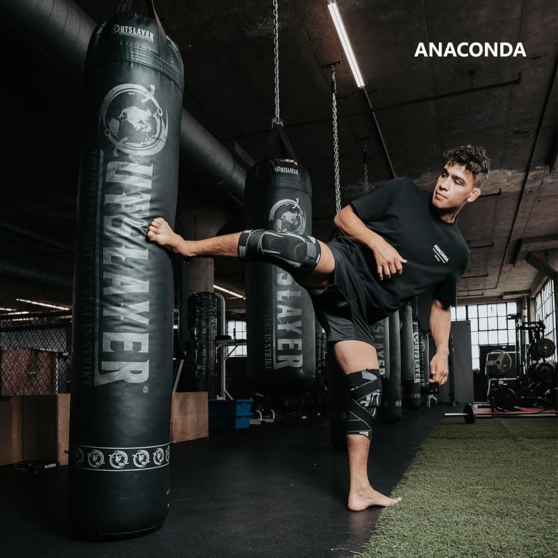 Anaconda Knee Brace with Stabilizers (Medium) - Compression Support Sleeve for Left/Right Leg, Gel Pad & Spring Stabilizers