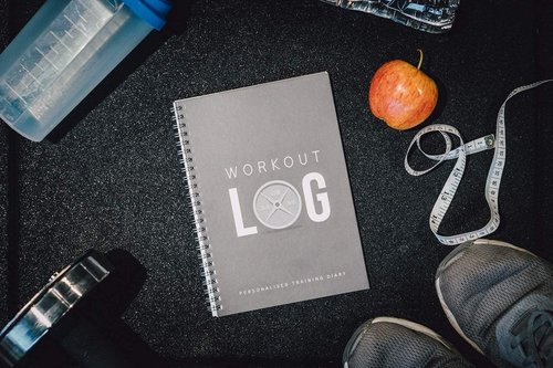 Workout Planner for Daily Fitness Tracking & Goals Setting - A5 Size, 6” x 8”, Charcoal Gray - Men & Women Personal Home & Gym Training Diary - Log Book Journal - by Workout Log Gym