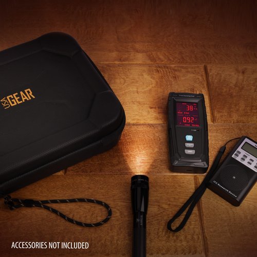 USA GEAR Ghost Hunting Equipment Case - Paranormal Equipment Bag with Customizable Foam Interior, Lightweight Water-Resistant Exterior Compatible with EMF Meter, Spirit Box & More (Empty Case Only)