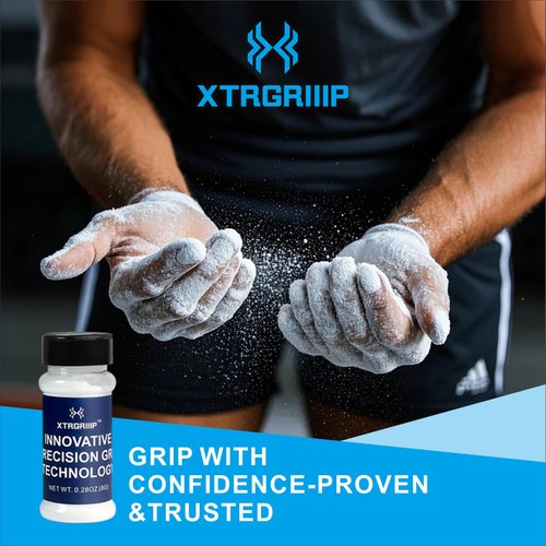 XTRGRIIIP Grip Enhancer Replacement for Liquid Chalk, Pole Grip, Gym Chalk, Workout Grip, Golf Grip, Tennis Grip, Racket Grip, Climb Chalk, Gymnastics Grip, Weight Lifting Chalk, Bat Grip, Anti-Slip