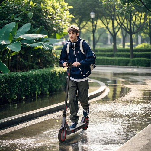 Electric Scooter Adult 8.5'' Tires Foldable E Scooters for Adults Powerful 500W Peak with Cruise Control APP Control for Commuting