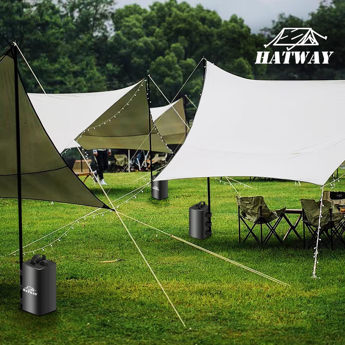 Hatway Canopy Water Weight Bag,88 LBS Water Tent Weights Set of 4 Leg Weights for Pop Up Canopy,Gazebo,Canopies,Tent-4 * 10L-Black
