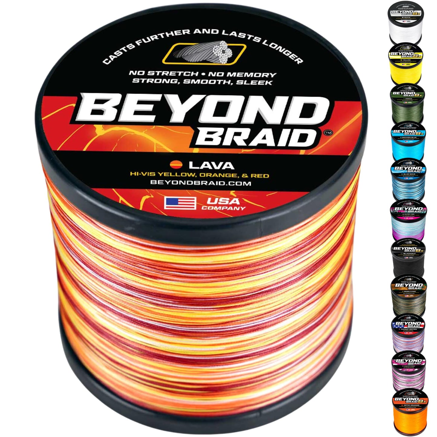 Beyond Braid Lava Braided Fishing Line - 50LB