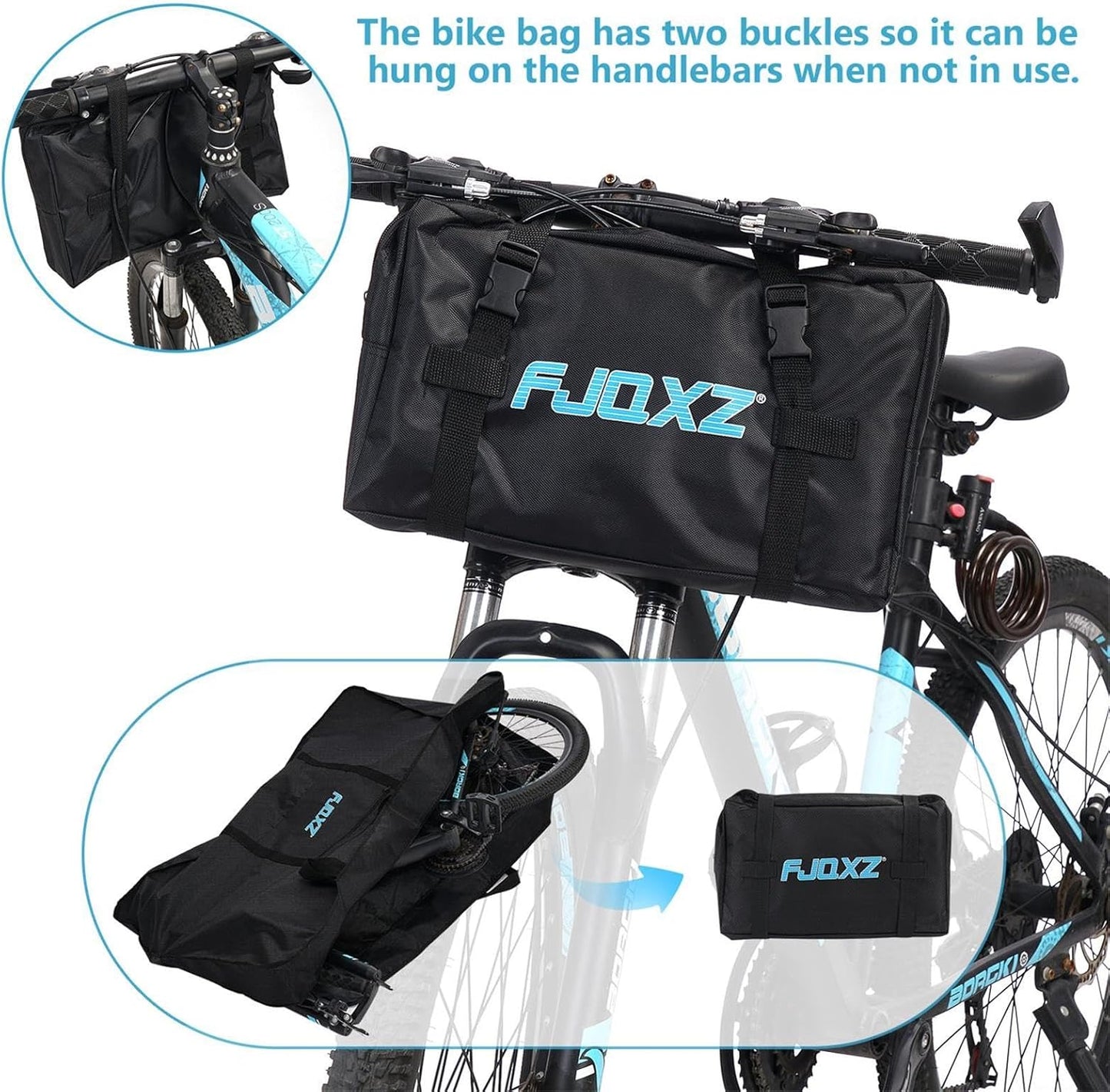 26 Inch Folding Bike Bag Waterproof Bike Travel Bag Durable Bicycle Carrier Bag Thick Bike Travel Case Outdoors Bicycle bag, for Air Travel, Car, Bus, Train