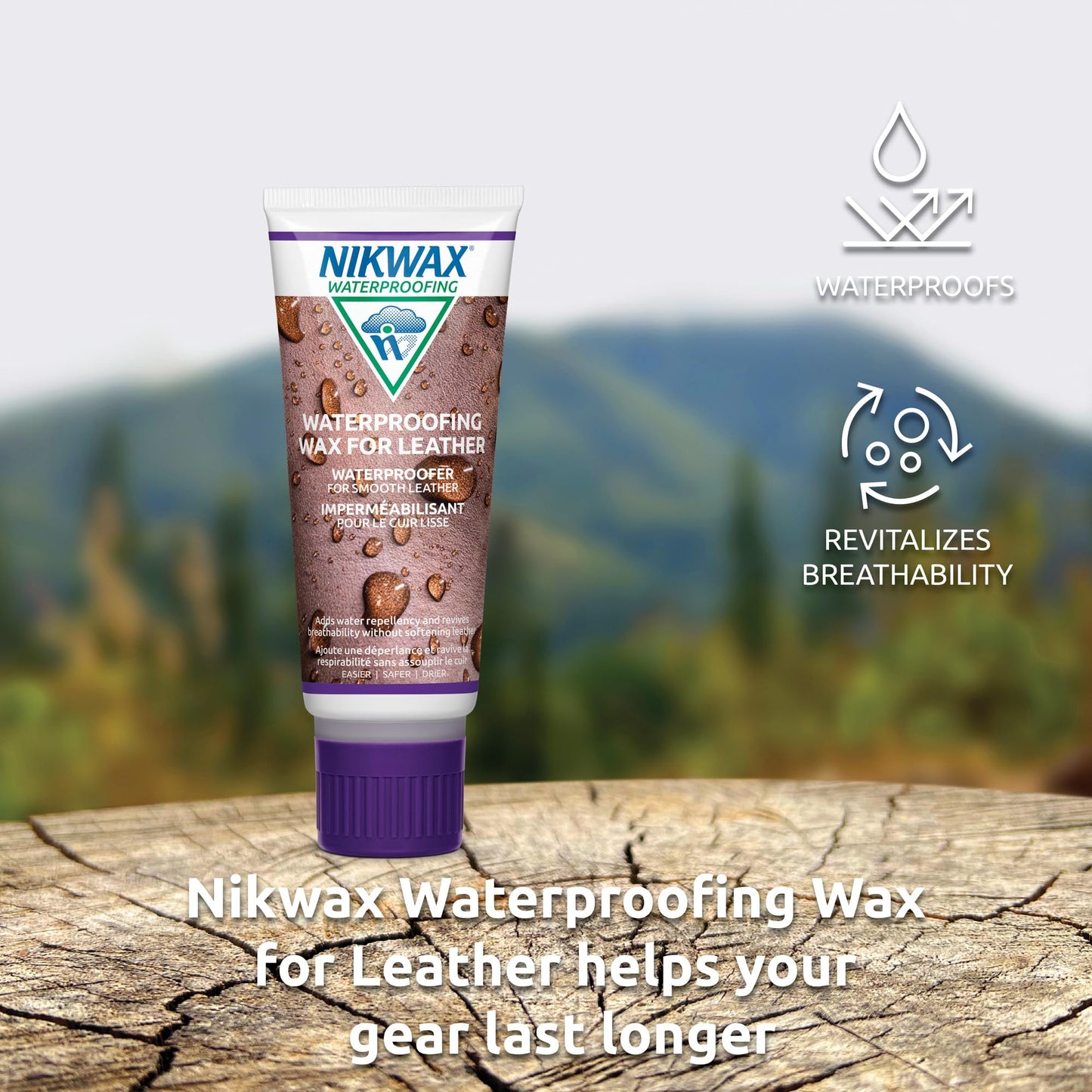 Nikwax Waterproofing Wax for Leather, Cream, Restores DWR Water Repellency, Shoe Care, Boot & Footwear Cleaner, Rain Protection, Safe for Gore-Tex