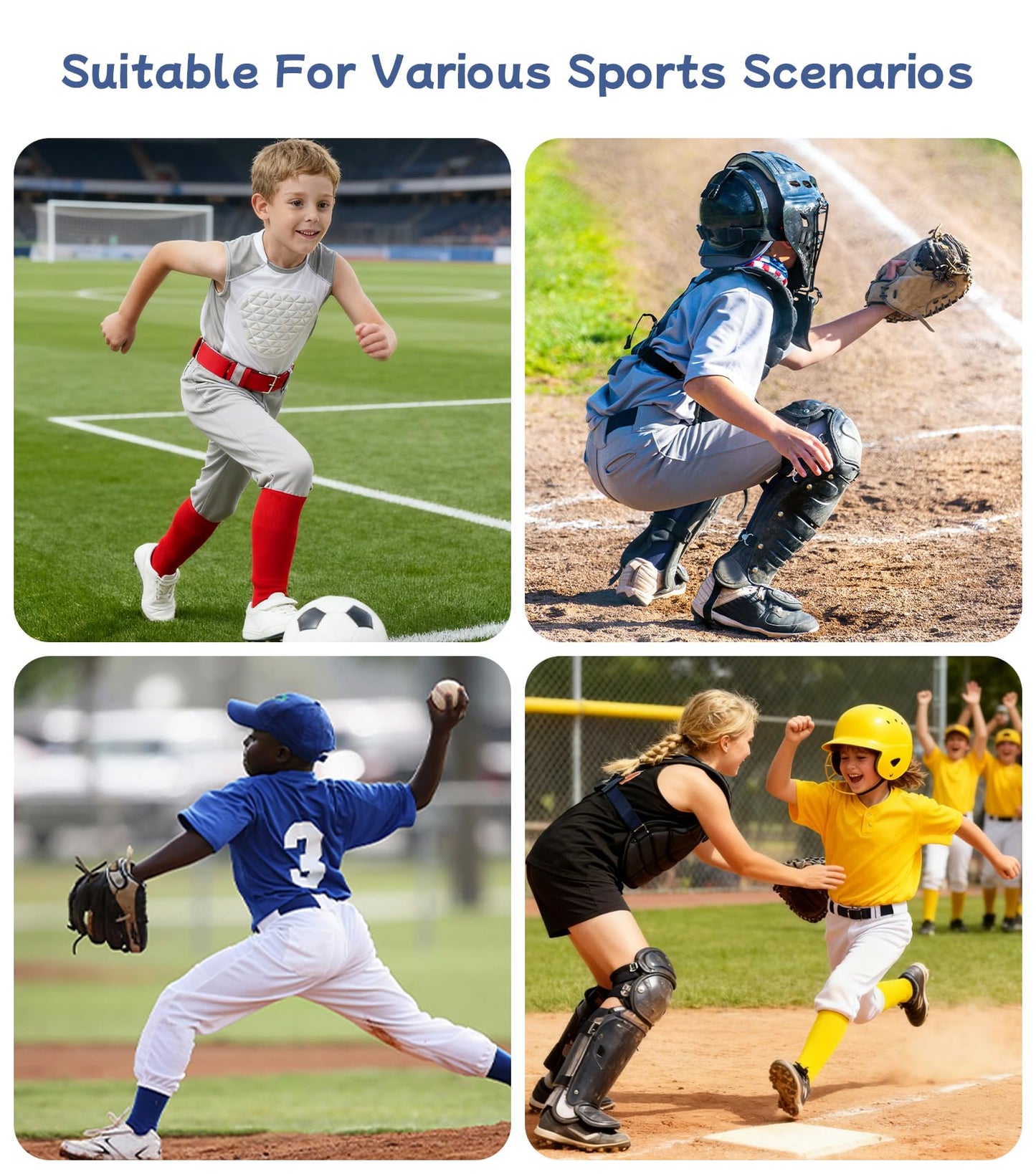QBK 2T/3T/4T/5T to Youth Toddler Boys Knicker Baseball Pants Girl Softball Pants Kids Tee Ball Pants (Black 7T)
