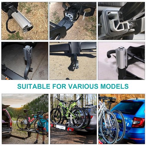 Bike Hitch Rack Receiver Adapter for Kuat D101 1.25" to 2" Adapter Compatible with Kuat Sherpa 2.0/ NV 2.0/ NV Base 2.0/ Sherpa/ Alpha and Beta Rracks, Aluminum Hitch Reducer Converts,Included 2 bolts