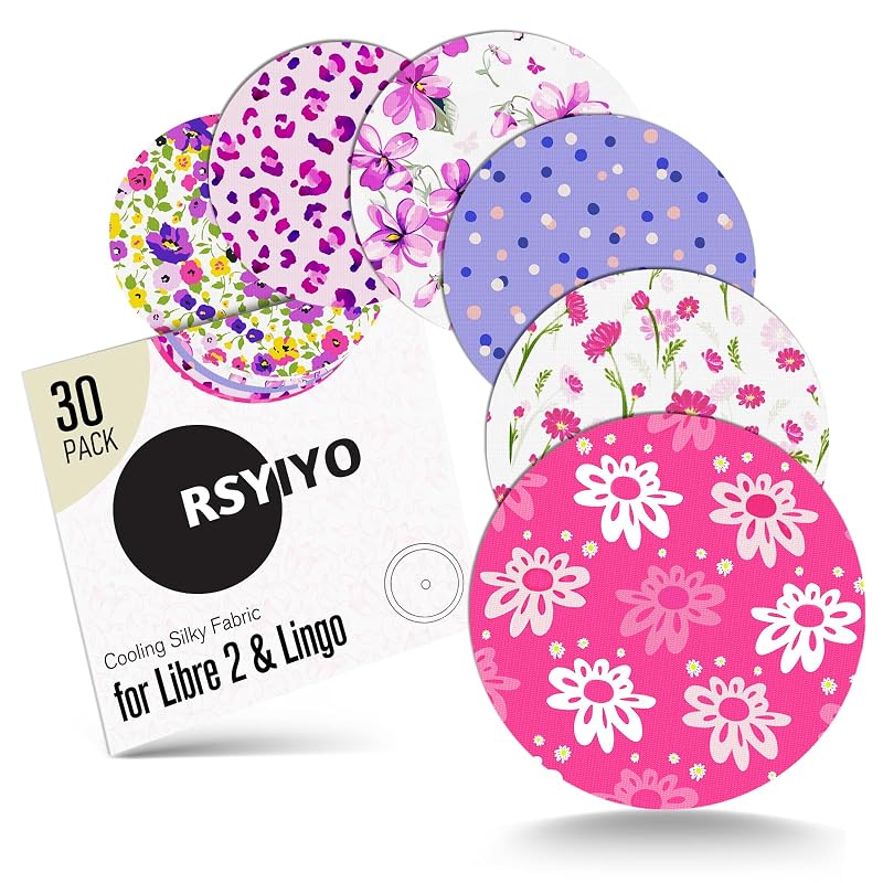 Floral Fantasy 30-Pack Waterproof Libre 2 Sensor Covers