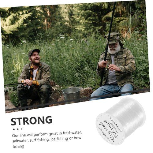Toddmomy 1Roll Fishing Line String Professional Abrasion Resistant Nylon for Outdoor Sea Fishing Low Memory Resistant Smooth Casting Strong Structure Angling Supplies