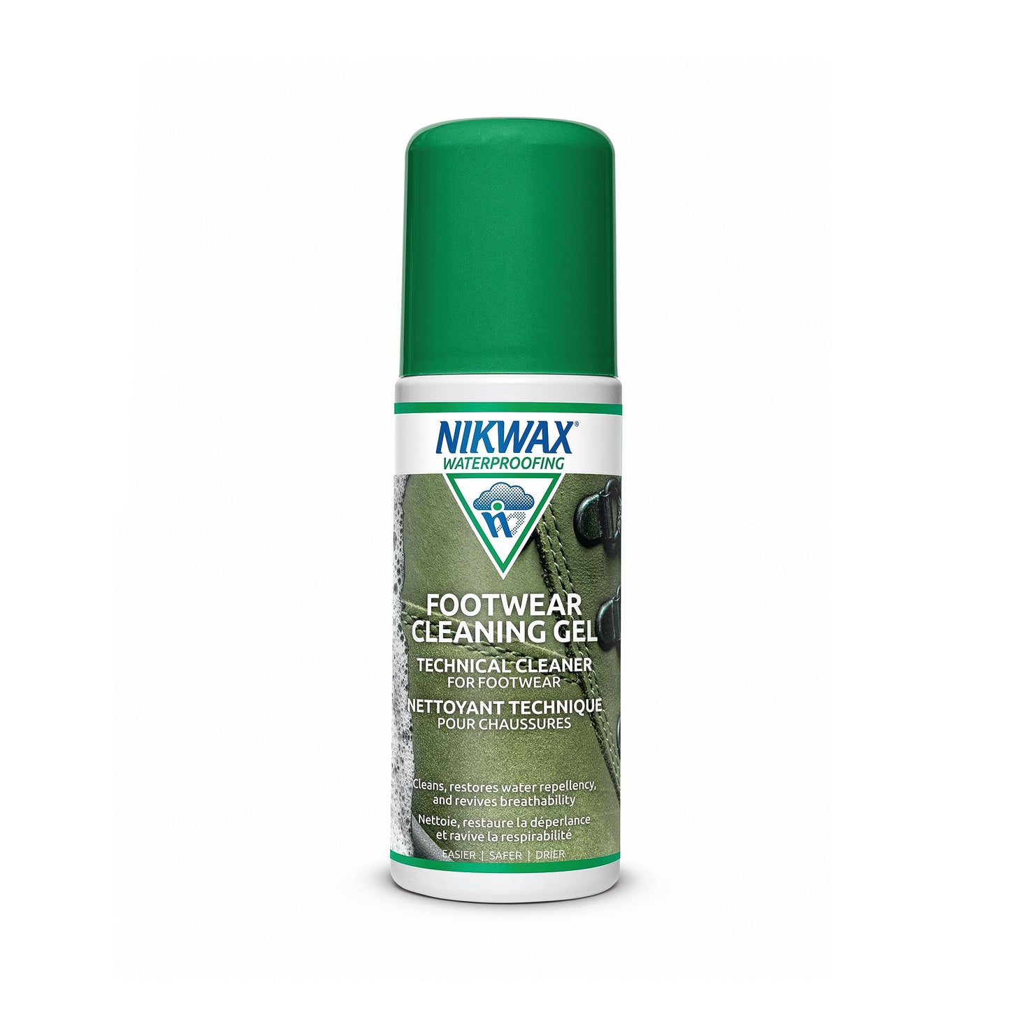 Nikwax Footwear Cleaning Gel, Shoe Care, Boot Cleaner for Suede, Leather, Fabric & Synthetic Materials, Safe for Gore-Tex, Waterproof, DWR