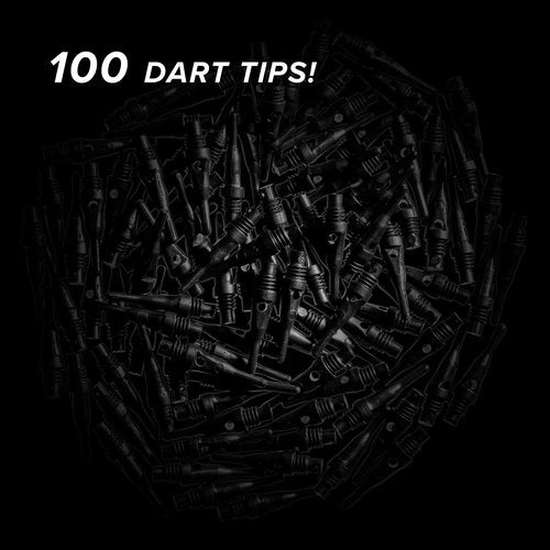 Viper Dart Accessory: Tufflex S.S. (Super Short) 2BA Thread Soft Tip Dart Points, Black, 100 Pack