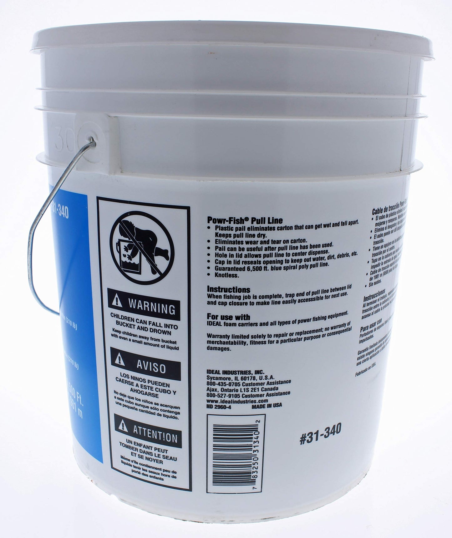 IDEAL Electrical 31-340 Powr-Fish Pull-Line 6,500 ft. Bucket