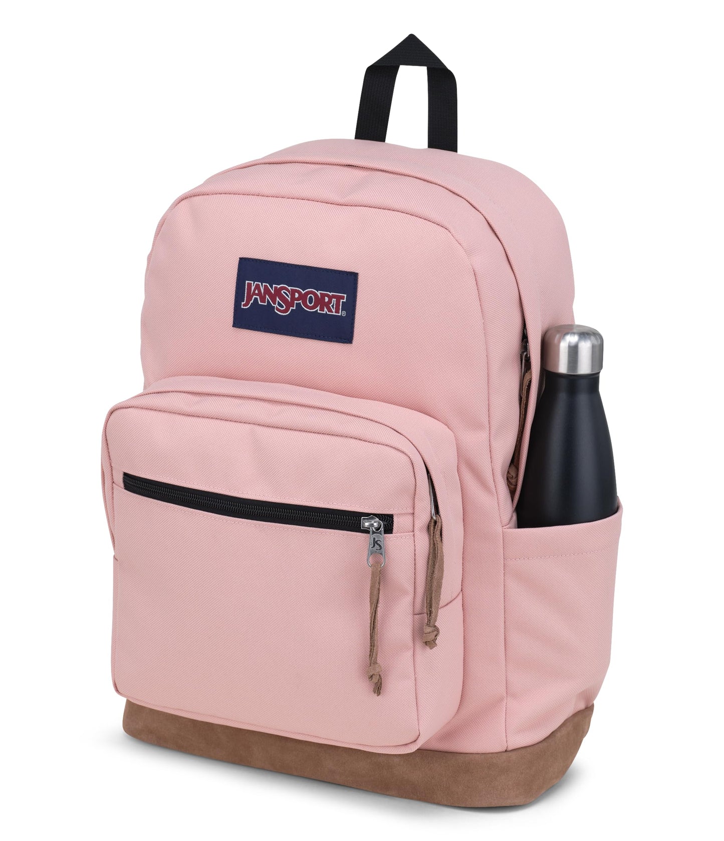 JanSport Right Pack Backpack - Durable Daypack with Padded 15" Laptop Sleeve, Spacious Main Compartment & Integrated Water Bottle Pocket - Misty Rose