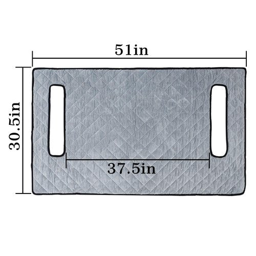 YOKYHOM Golf Cart Seat Covers for Cool or Cold Weather, Golf Cart Seat Towel Blanket, Short Plush Surface, Keep Warm, Suits EZGO, Yamaha, Club Car and Other 2-Seat Golf Carts, 51"x 30.5", Light Gray
