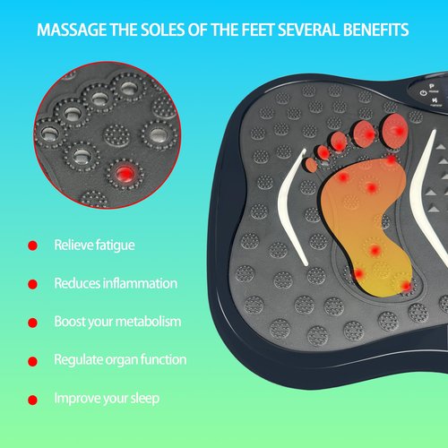 Vibration Plate Exercise Machine, 150 Speed Settings, 450 Lbs Capacity, Full Body Workout Platform