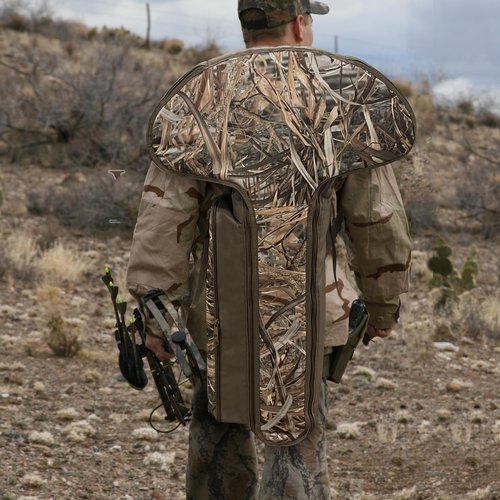 MYDAYS Soft Crossbow Case fits Crossbows Up To 22 x 35 Inches,Gear for Turkey Season, Camo Padded Tactical Archery Bow Carrier Quiver Bag with Backpack Straps for Outdoor Hunting