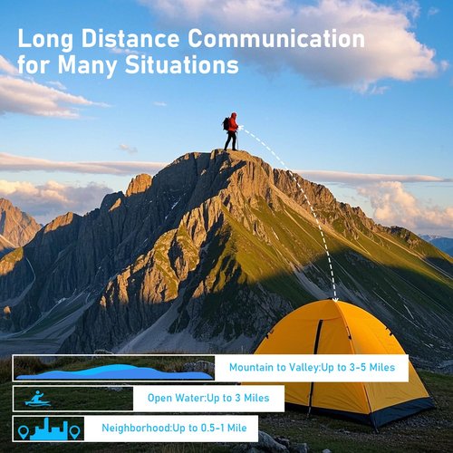 Walkie Talkies for Adults Long Range,Kartal Rechargeable Walkie Talkies with 22 FRS Channels,Two Way Radios with LED Flashlight for Hiking Cruises Camping(Black)