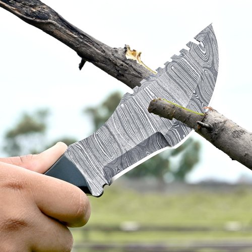 RISING CRAFTS 11.00 Inch Tracker Knife-Fixed Blade, Full Tang, Survival, Hunting, Tactical, Full Tang Knife for Camping, Bushcrafting-Gift For Men