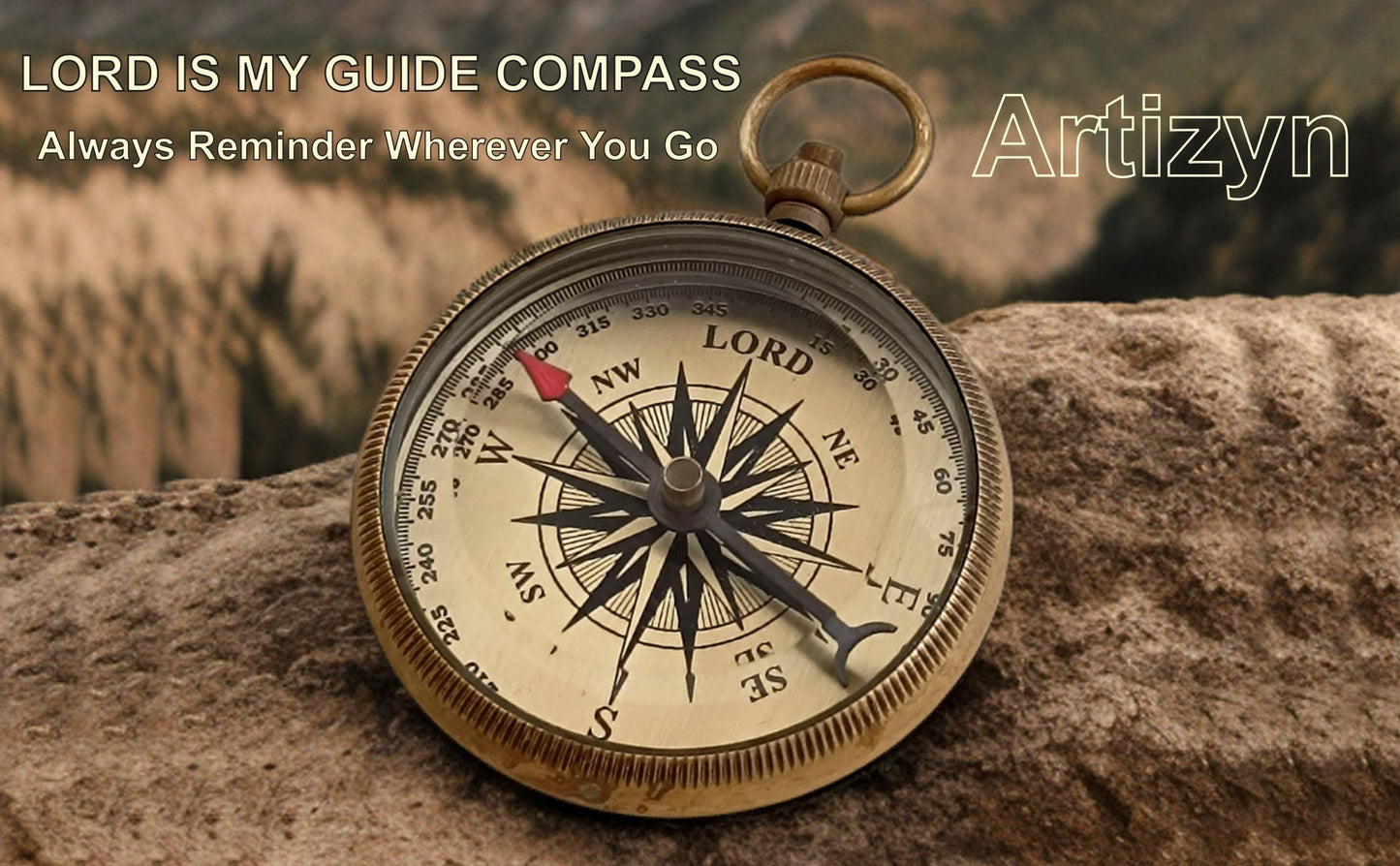 For I Know The Plans I Have For You Brass Magnetic Compass Engraved with Scripture Jeremiah 29:11, Directional Compass, Religious Gifts For Men, Easter Gifts For Teen Boys