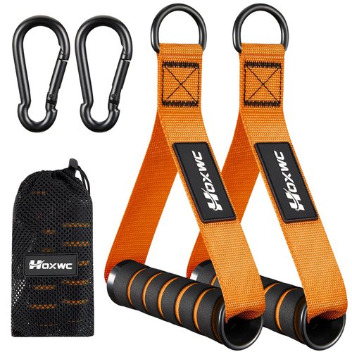 HOXWC Cable Handles Gym Equipment, Heavy Duty Resistance Band Handles, Replacement Exercise Handles for Cable Machine, Pulley System, Strength Trainer, Pull Down Workout, Home Gym Cable Attachments