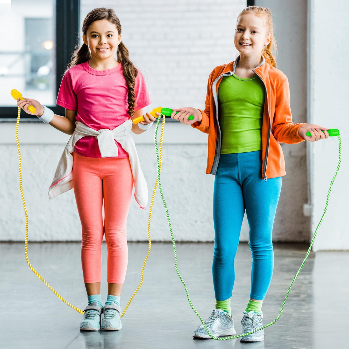 20 Pack Kids Jump Rope, Adjustable Nylon Skipping Ropes for Kids Fun Play