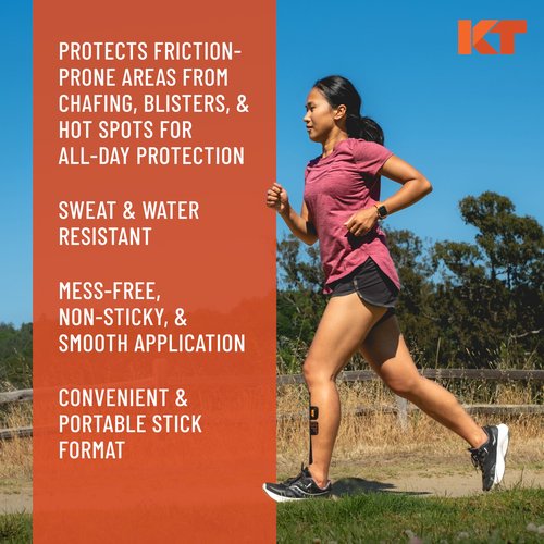 KT Health, Chafe Safe, Anti-Friction Balm, All-Day Friction Protection, Large, Unscented