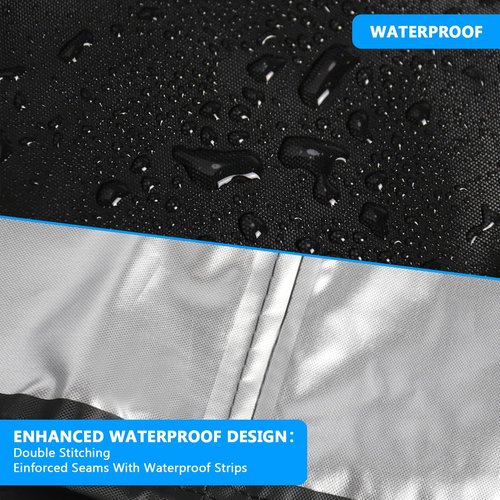 Squat Rack Cover, Waterproof Outdoor Gym Equipment Covers with Zipper for Squat Rack/Weight Lifting Rack/Home Gym Workout Equipment (47"W x 69"D x 84"H), Only Cover