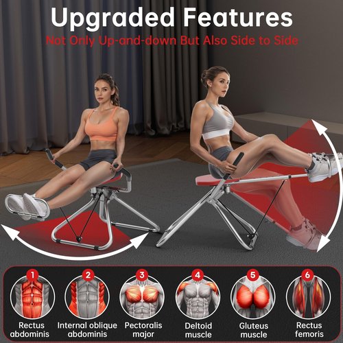 Seanleecore Ab Swing Infinity Home Gym Machine, Core Training Equipment, Foldable, 300 lbs Weight Capacity, Black