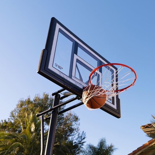 Lifetime 50-Inch Portable Basketball Hoop, Shatterproof Fusion Backboard, 8-10ft Adjustable Height