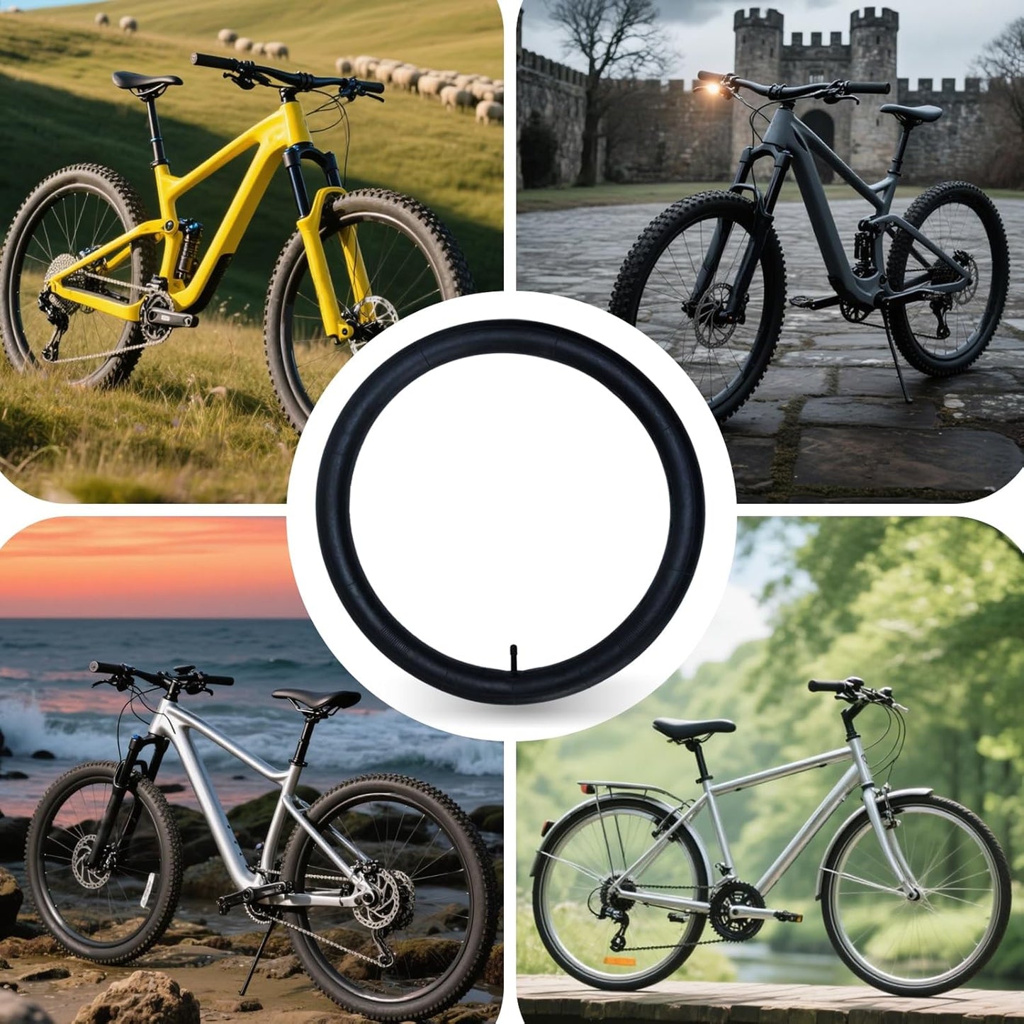 2-Pack 29x2.125 29x1.95 29x1.75 Bike Tube 29x1.75/1.95/2.125 Inner Tube 29 inch Tube