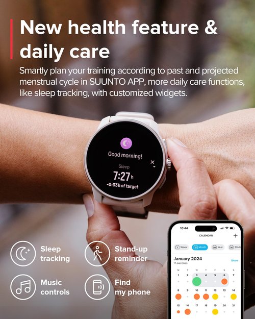 SUUNTO Race S GPS Sports Watch, 1.32" AMOLED Touchscreen w/Crown, 13 Days Battery Life, Training & Sleep Health Tracking, Dual-GNSS, 32GB Global Offline Maps, Lightweight for Running, Ti Canary