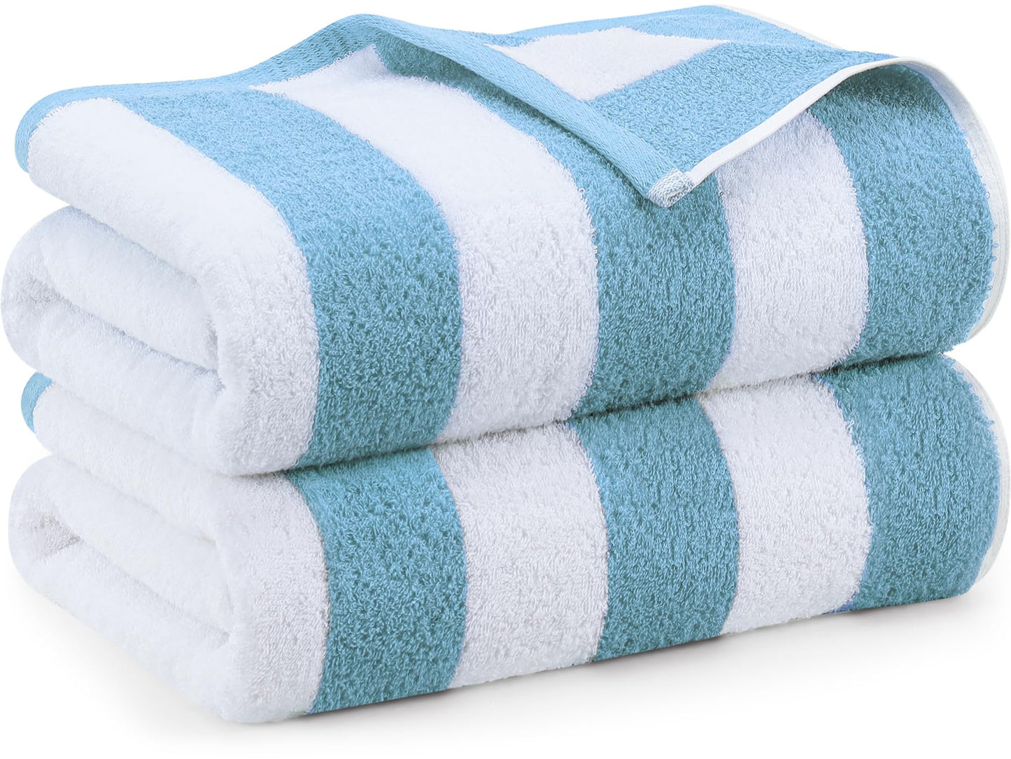 Utopia Towels, 35 by 70 Inches Beach Towel, 100% Ring-Spun Cotton Jumbo Bath Sheet, Highly Absorbent, Super Soft & Quick-Dry Towel, 2 Pack (Green)