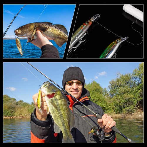 Skylety Fishing Thread Nylon Elastic Invisible Magic Fishing Line Bait Thread 0.2 mm Length 656 Feet Per Spool Stretchy Bait String Line Clear Storage Case(2 Pieces)