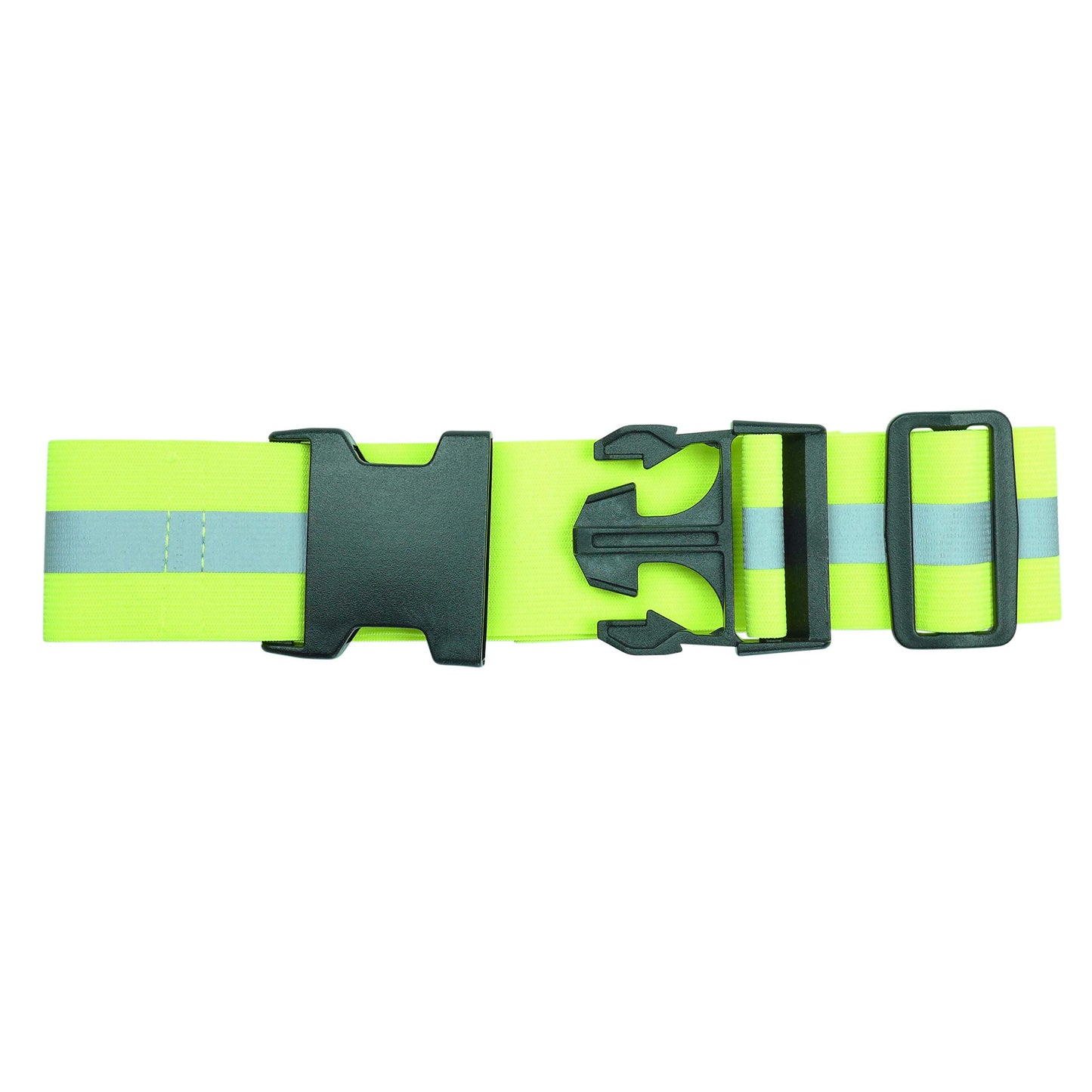 Endura Max Reflectives Reflective Elastic Belt or Sash, Military Heritage Style Glow Belt, Running Walking Motorcycling, Adjustable (Lime Green Ultralight, Regular)